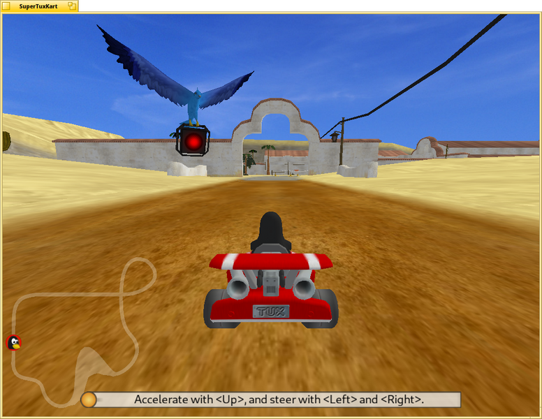 Schermata di supertuxkart