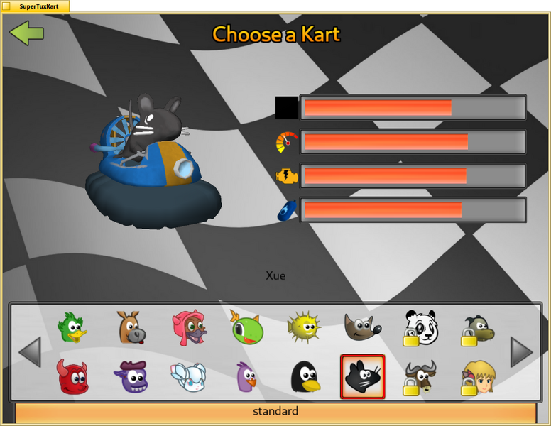 Schermata di supertuxkart