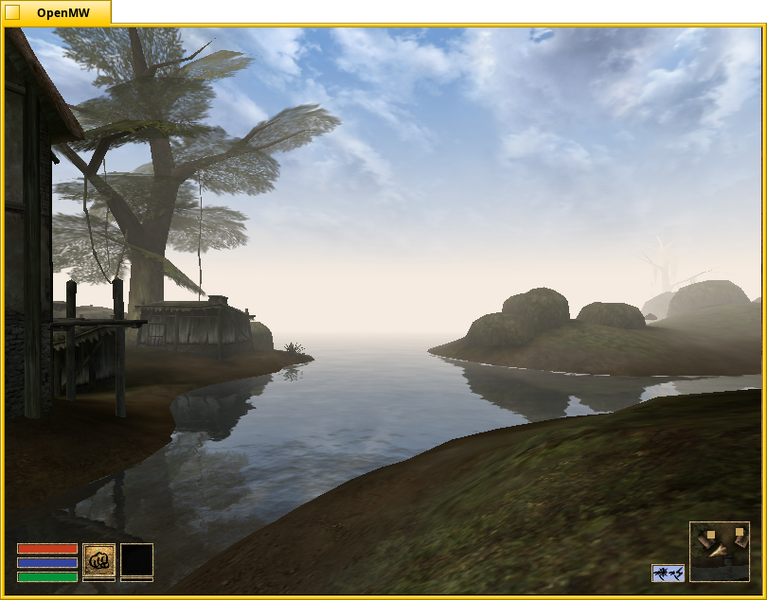 Schermata di openmw