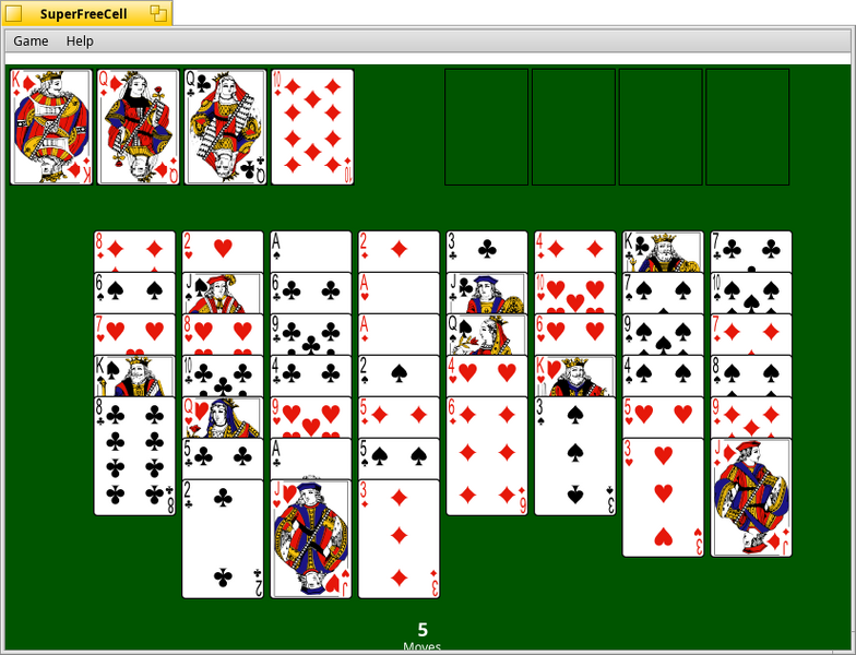 Schermata di superfreecell