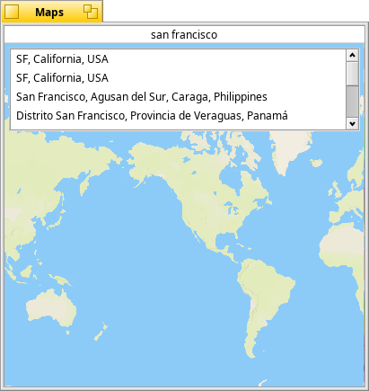 Schermata di maps