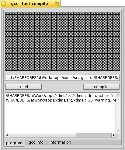 Schermata di gccfastcompile
