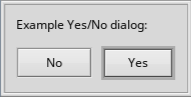 Schermata di hdialog