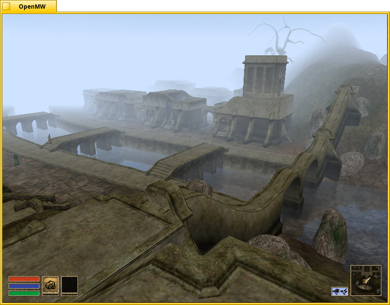 Schermata di openmw