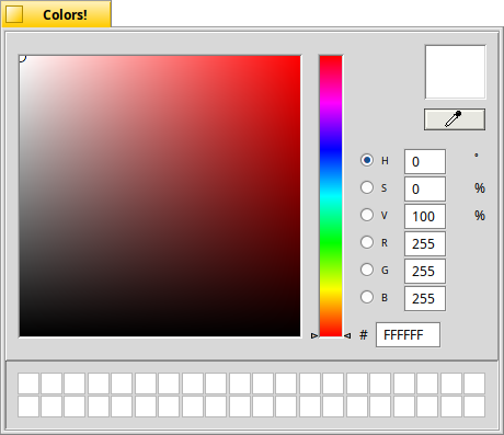 Schermata di colors