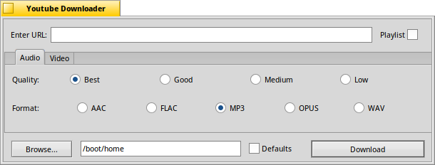Schermata di ytdl_gui