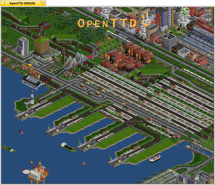 Schermata di openttd