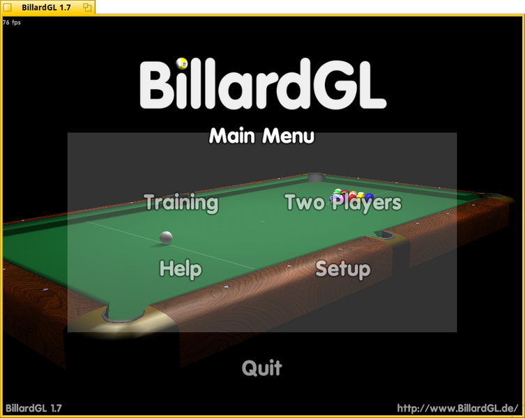 Schermata di billardgl