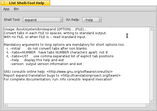 Schermata di list_shell_tool_help