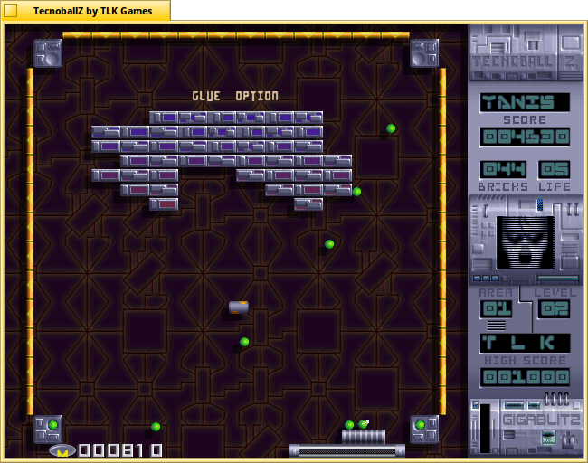 Schermata di tecnoballz