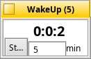 Schermata di wakeup