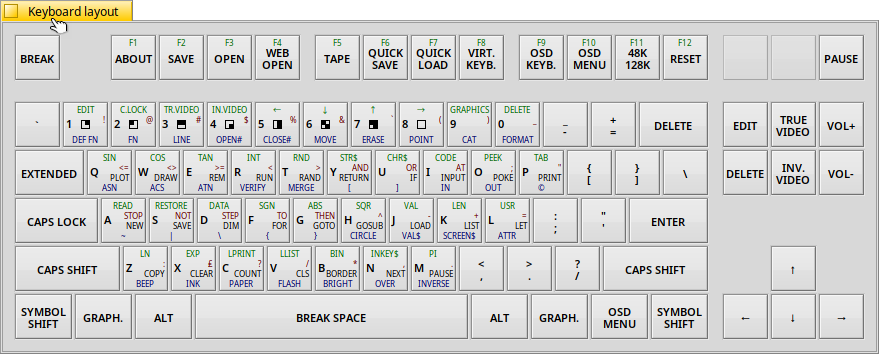 Schermata di unreal_speccy_portable
