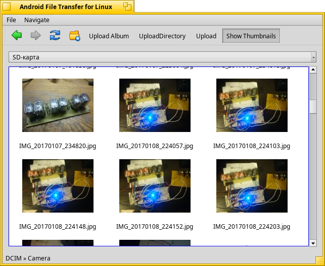 Schermata di android_file_transfer