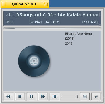 Schermata di quimup