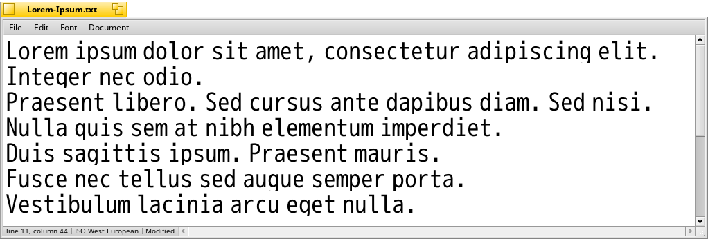 Schermata di fontawesome