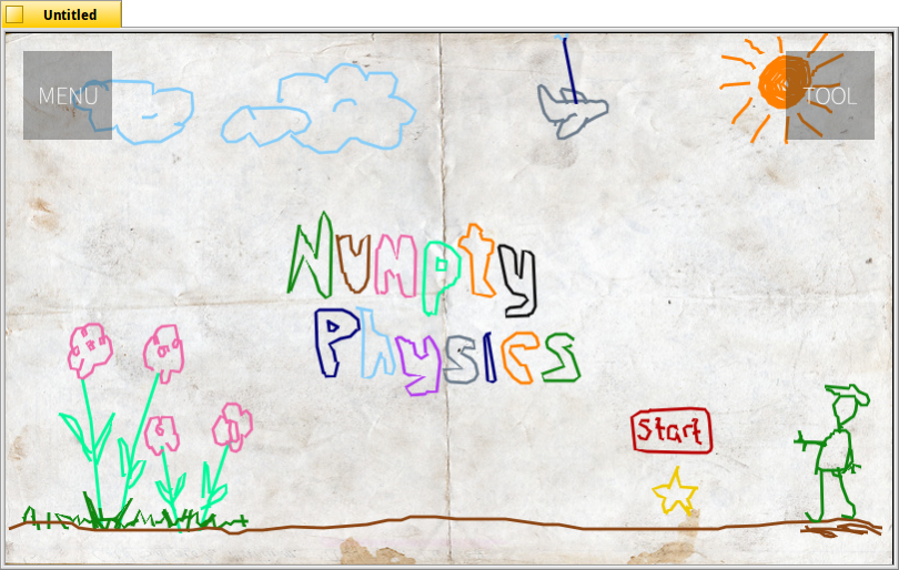 Schermata di numptyphysics