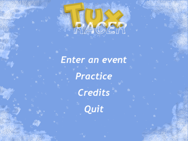 Schermata di tuxracer