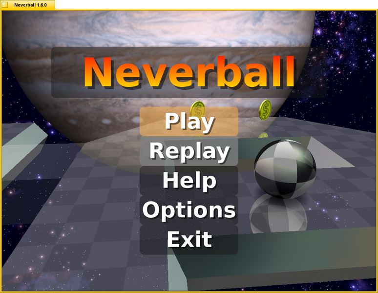Schermata di neverball