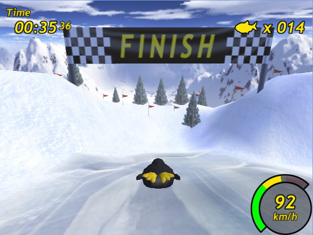 Schermata di tuxracer