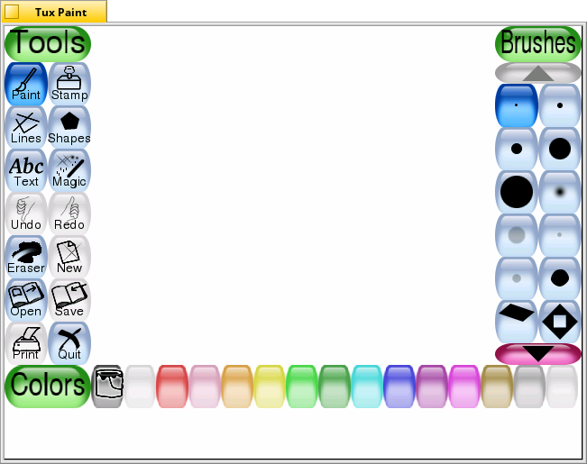 Schermata di tuxpaint