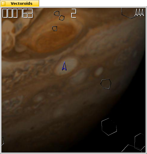 Schermata di vectoroids