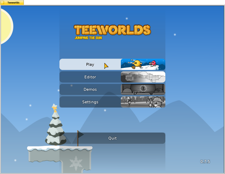 Schermata di teeworlds