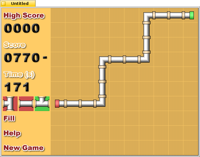 Schermata di pipepanic